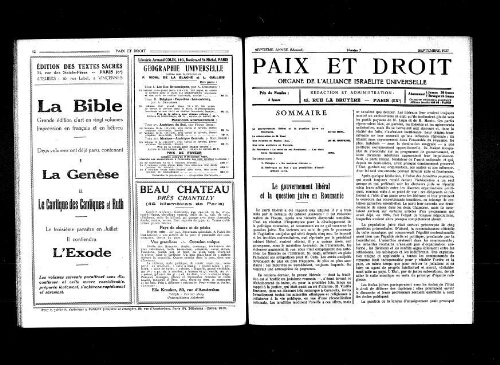 Paix et Droit.  (01/09/1927)